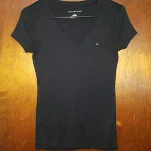 Tommy Hilfiger Black V Neck Tee